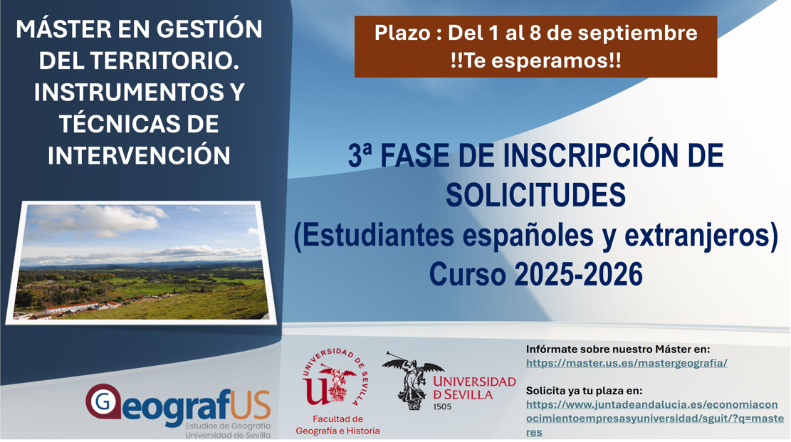 Plazo para presentar solicitudes de inscripción (Curso 2025-2026)