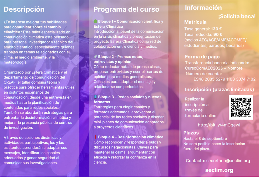 I E d i c i ó n . Curso de comunicación para profesional científico.