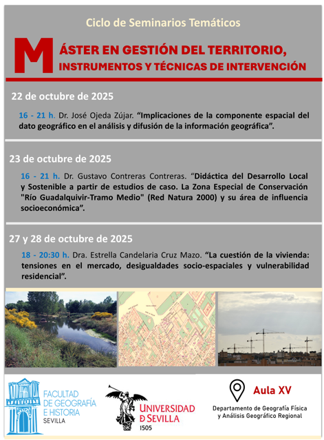 Ciclo de Seminarios Temáticos en octubre!