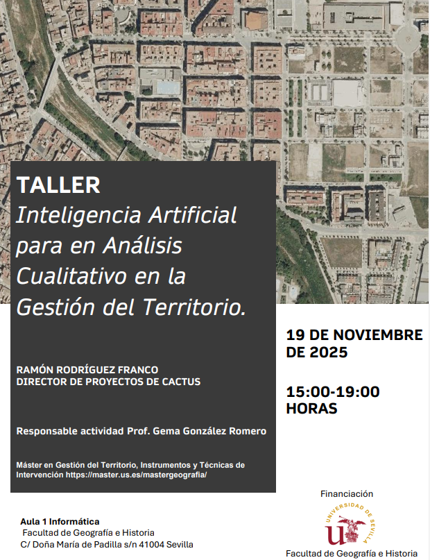 TALLER: Inteligencia Artificial  para en Análisis  Cualitativo en la  Gestión del Territorio